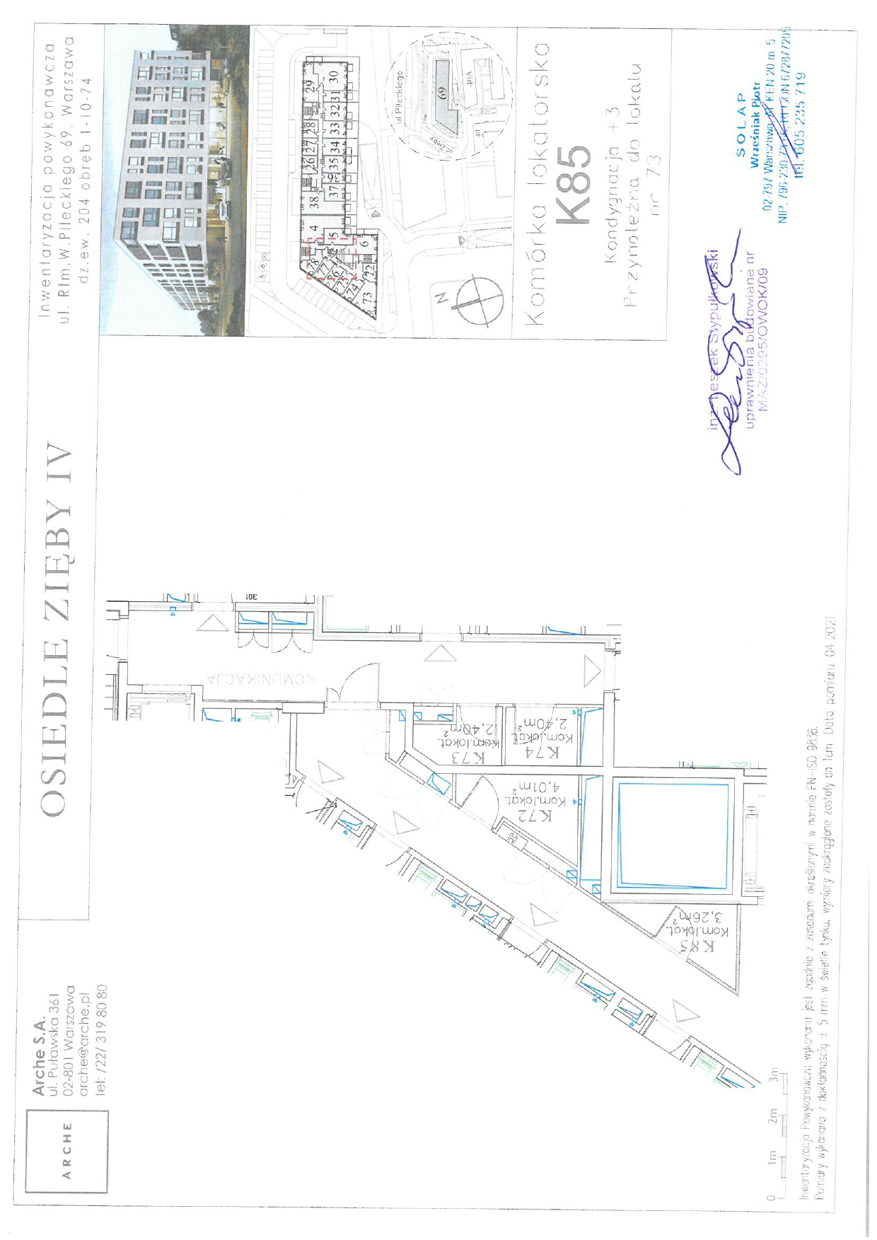 Komórka przynależna do lokalu nr 73